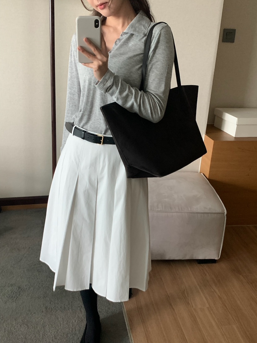 BLEECKER韓國直郵㊣女士新品人氣25秋冬時尚推薦職業長袖T恤BLEECKER長袖T恤