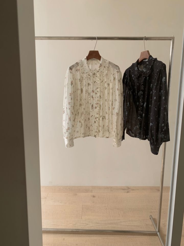 MARE東大門㊣實拍女士新品時尚真品推薦25秋冬襯衫蕾絲衫荷葉邊MARE襯衫/蕾絲衫