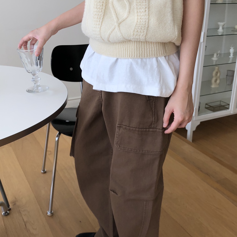 THE ABLE韓國直郵㊣女士新品職業休閑熱賣人氣吊帶背心羊毛THE ABLE/TA吊帶/背心