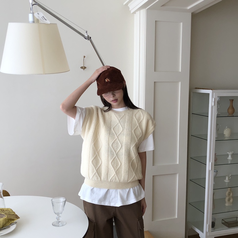 THE ABLE韓國直郵㊣女士新品職業休閑熱賣人氣吊帶背心羊毛THE ABLE/TA吊帶/背心