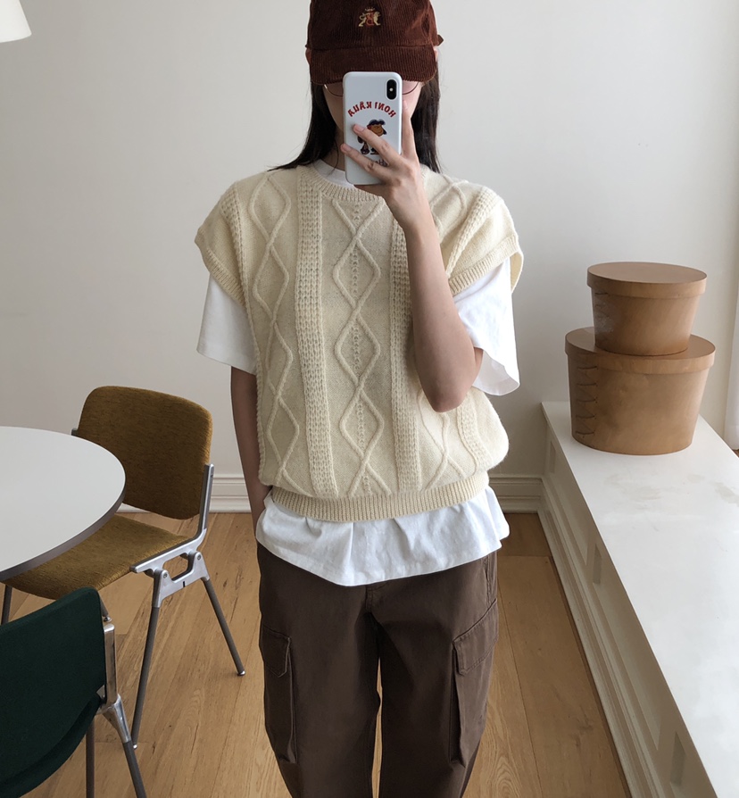 THE ABLE韓國直郵㊣女士新品職業休閑熱賣人氣吊帶背心羊毛THE ABLE/TA吊帶/背心