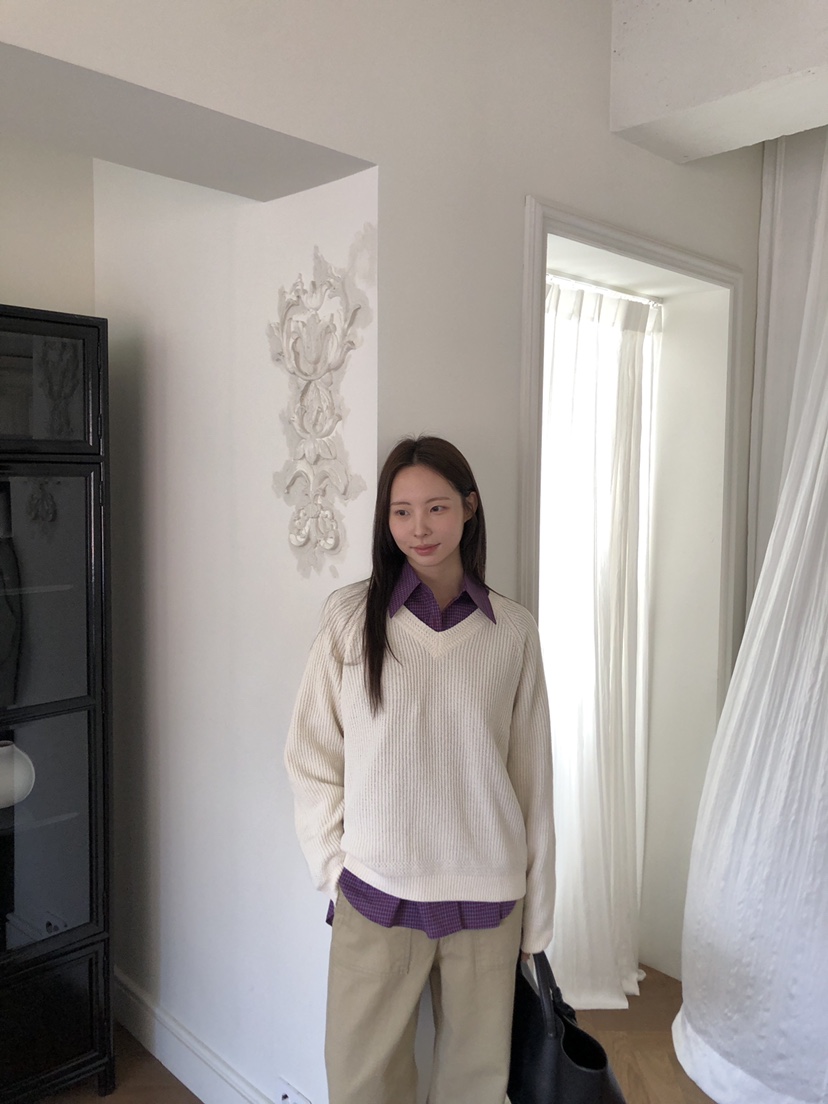 THE ABLE東大門㊣直郵女士新款休閑推薦25秋冬針織衫天鵝絨THE ABLE/TA針織衫