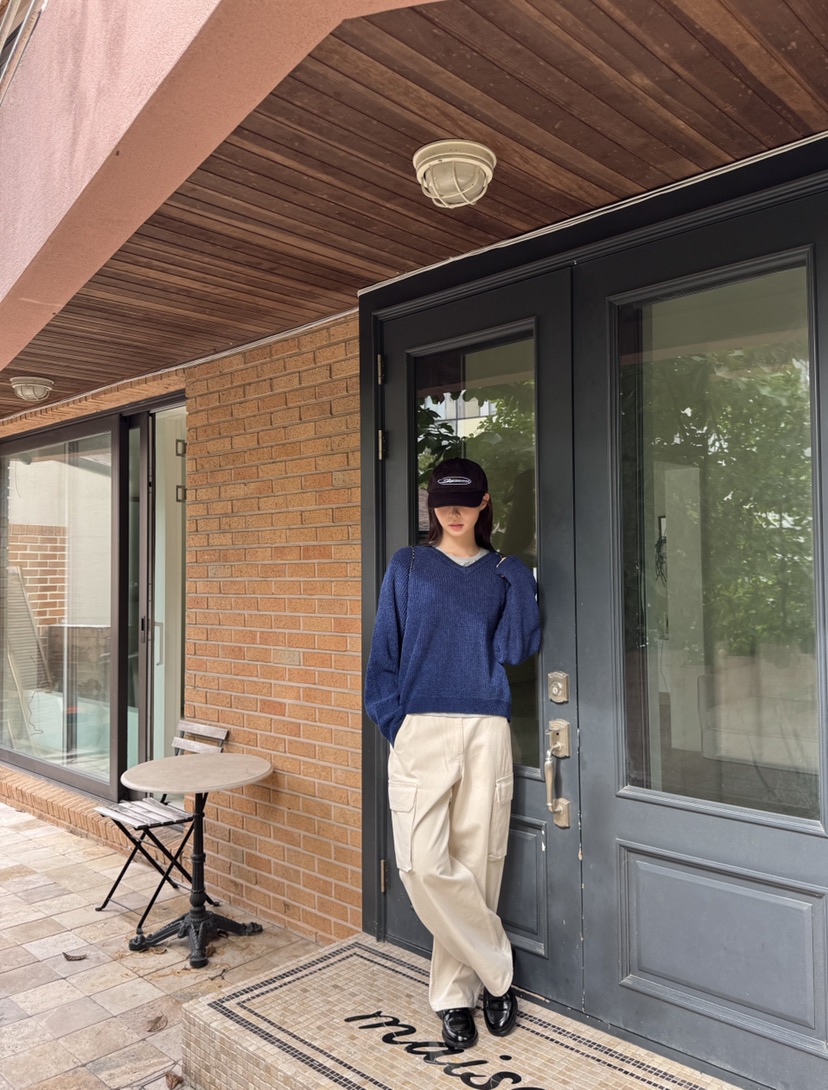 THE ABLE東大門㊣直郵女士新款休閑推薦25秋冬針織衫天鵝絨THE ABLE/TA針織衫