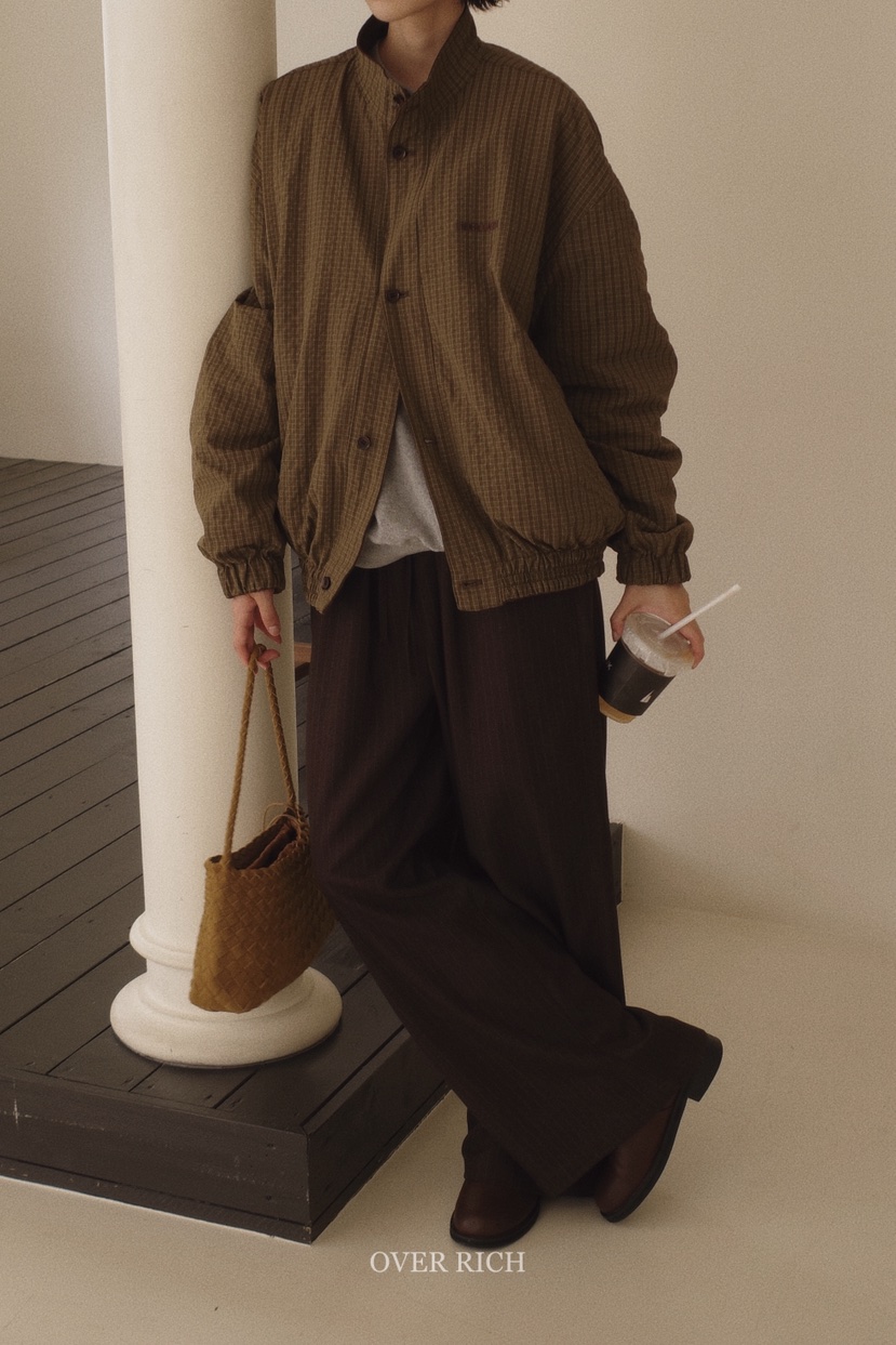 OVER RICH東大門㊣代購女裝新款人氣真品熱賣25秋冬夾克雙面OVER RICH夾克