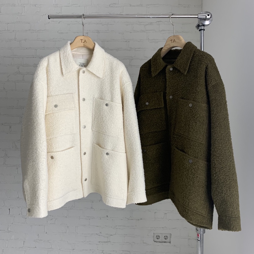 THE ABLE東大門㊣直郵女裝新品25秋冬休閑職業夾克口袋羊駝THE ABLE/TA夾克