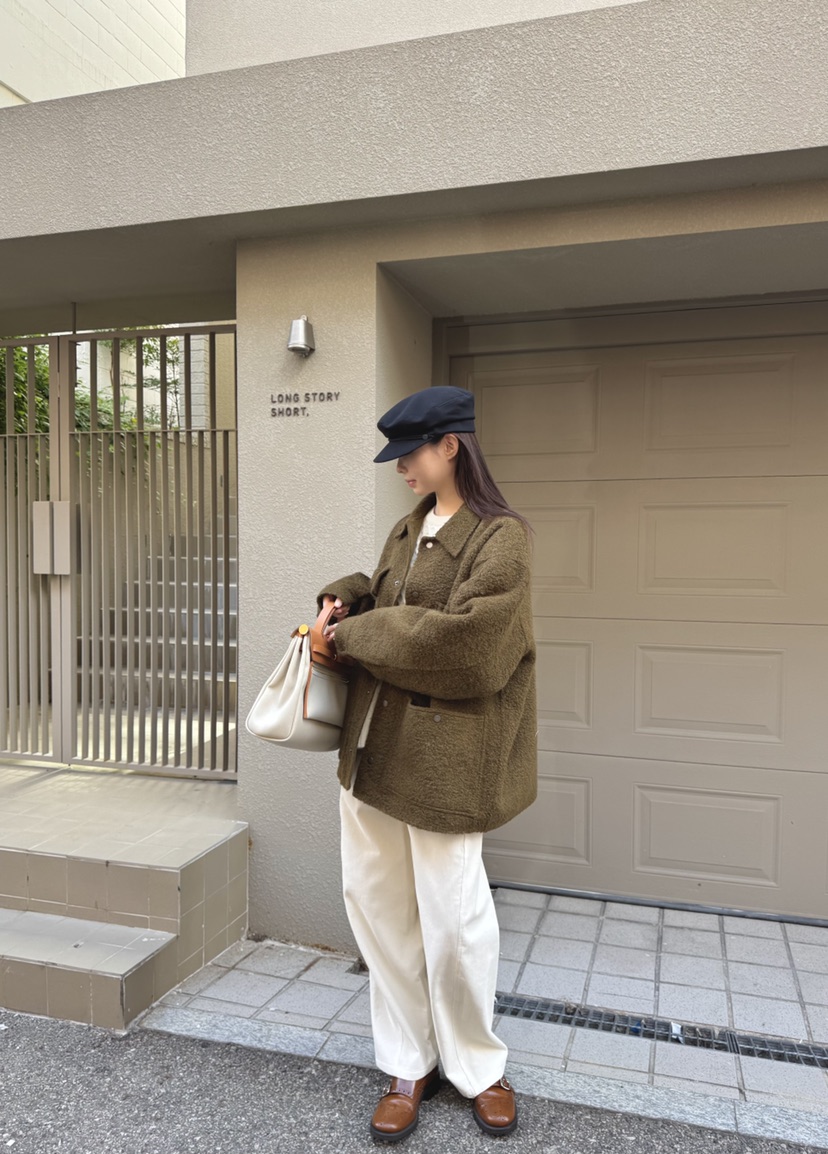 THE ABLE東大門㊣直郵女裝新品25秋冬休閑職業夾克口袋羊駝THE ABLE/TA夾克