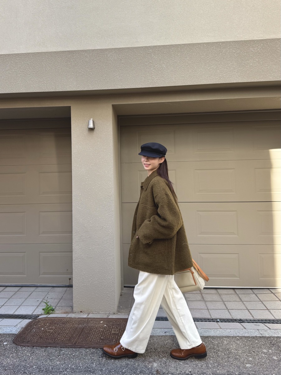 THE ABLE東大門㊣直郵女裝新品25秋冬休閑職業夾克口袋羊駝THE ABLE/TA夾克
