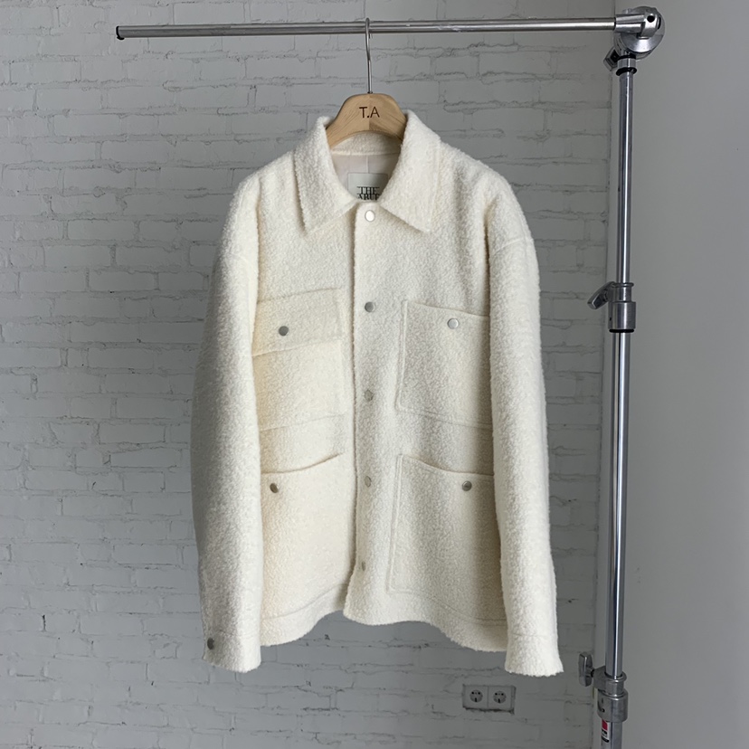 THE ABLE東大門㊣直郵女裝新品25秋冬休閑職業夾克口袋羊駝THE ABLE/TA夾克圖色1