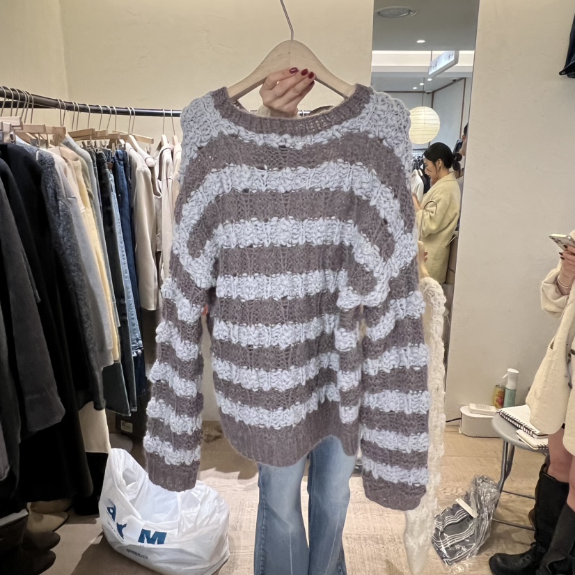 W AND J東大門㊣實拍女士新品真品人氣熱賣針織衫手工花朵W AND J針織衫