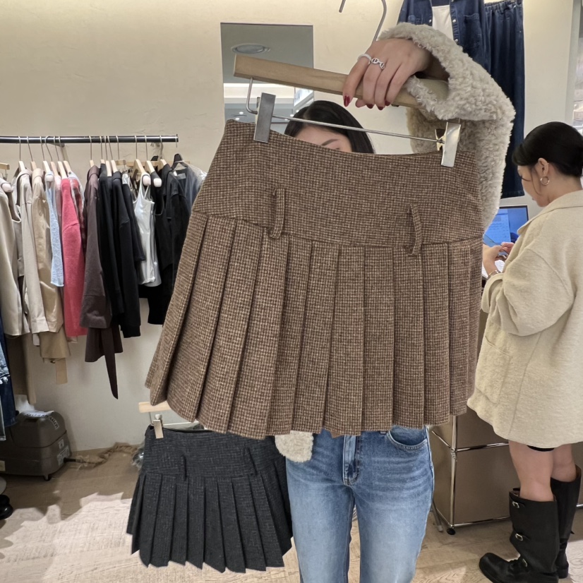 W AND J東大門㊣直郵女裝新品職業推薦時尚25秋冬人氣短裙W AND J短裙圖色2