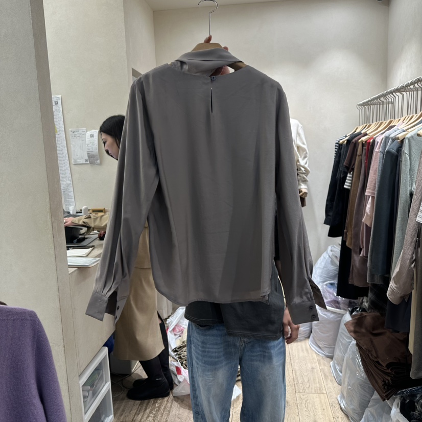 2ND GATE韓國代購㊣女裝新款時尚25秋冬熱賣職業襯衫蕾絲衫2ND GATE襯衫/蕾絲衫