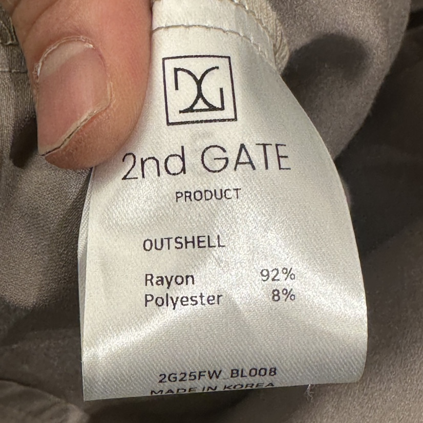 2ND GATE韓國代購㊣女裝新款時尚25秋冬熱賣職業襯衫蕾絲衫2ND GATE襯衫/蕾絲衫