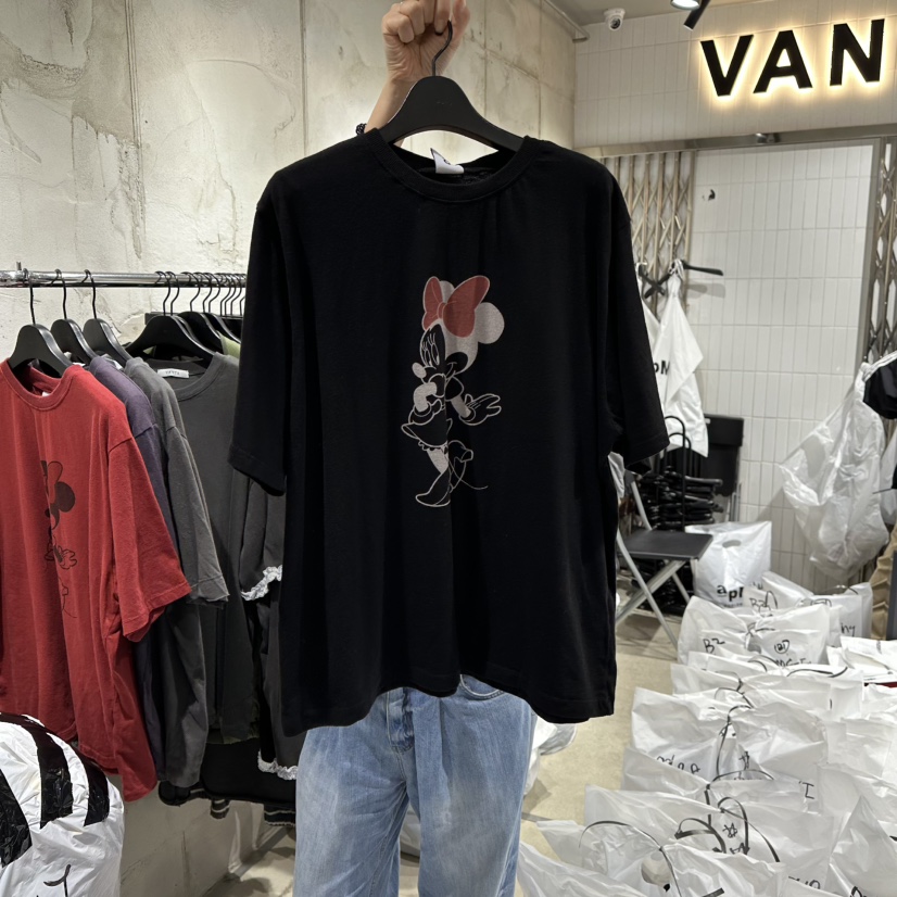 VANTA韓國代購㊣女裝新款熱賣職業時尚人氣真品25秋冬推薦T恤VANTAT恤圖色4黑色