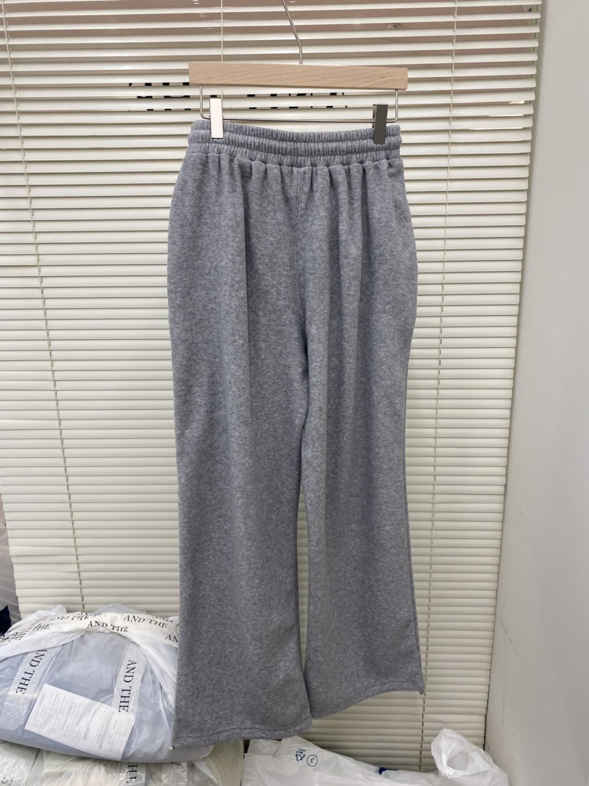 AND THE韓國代購㊣女裝新品推薦熱賣職業時尚25秋冬休閑褲羊毛AND THE休閑褲
