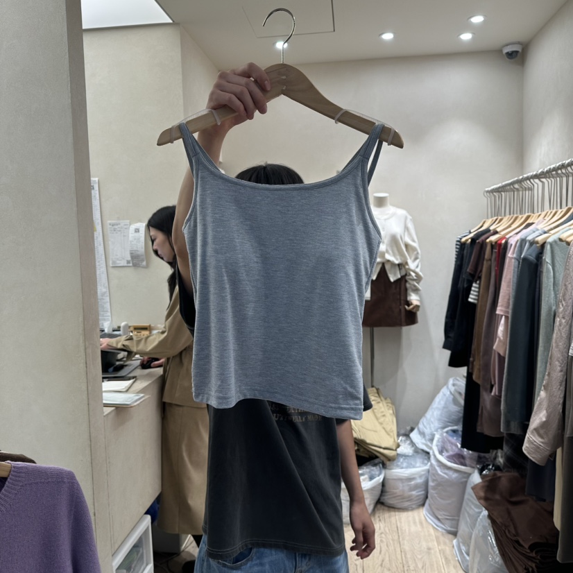 2ND GATE韓國代購㊣女裝新品人氣休閑時尚25秋冬熱賣吊帶背心2ND GATE吊帶/背心圖色4深灰色
