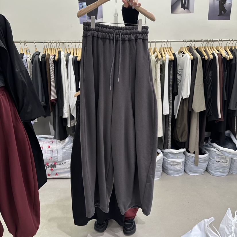 VIVEL韓國直郵㊣女士新品職業推薦熱賣休閑人氣真品25秋冬休閑褲VIVEL休閑褲圖色2墨色