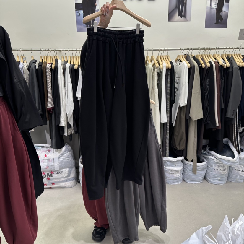 VIVEL韓國直郵㊣女士新品職業推薦熱賣休閑人氣真品25秋冬休閑褲VIVEL休閑褲圖色3黑色