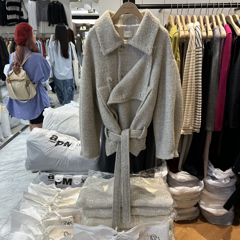 ARC東大門㊣直郵女士新品25秋冬時尚人氣熱賣真品推薦夾克羊駝ARC EN CIEL夾克圖色1