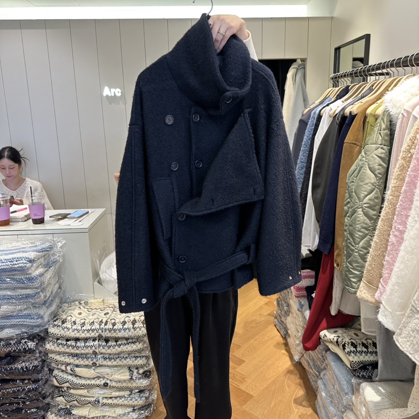 ARC東大門㊣直郵女士新品25秋冬時尚人氣熱賣真品推薦夾克羊駝ARC EN CIEL夾克圖色2
