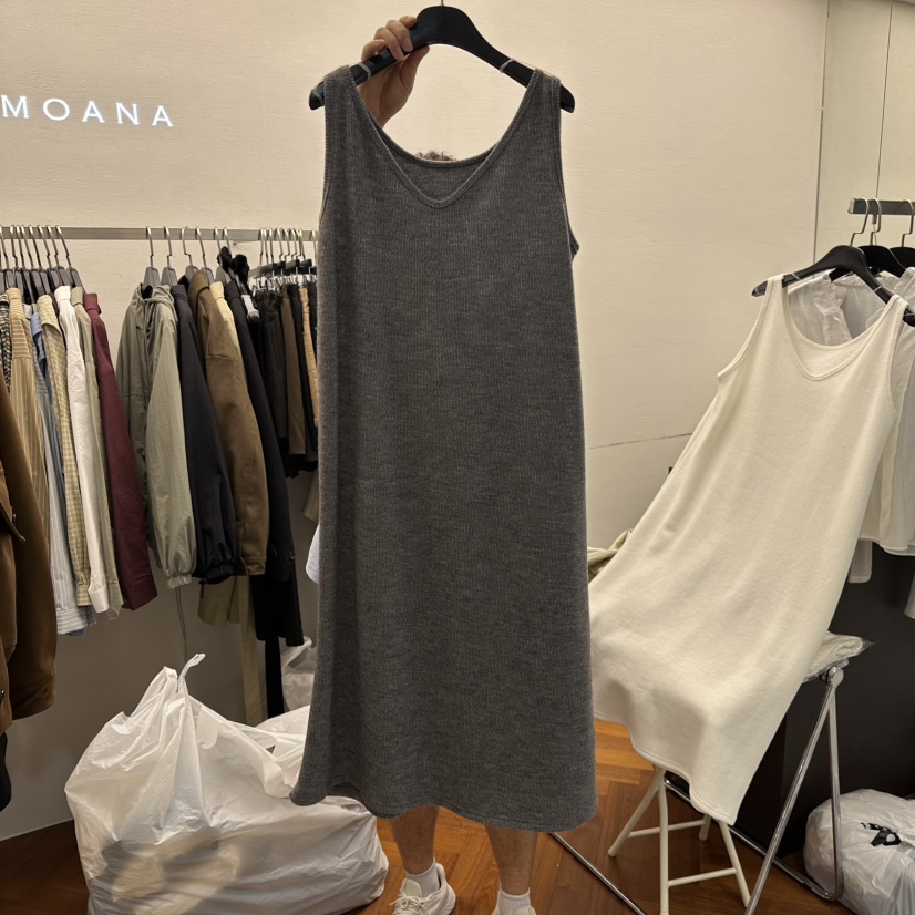 MOANA韓國代購㊣女士新品熱賣推薦時尚真品25秋冬職業連衣裙MOANA連衣裙圖色2