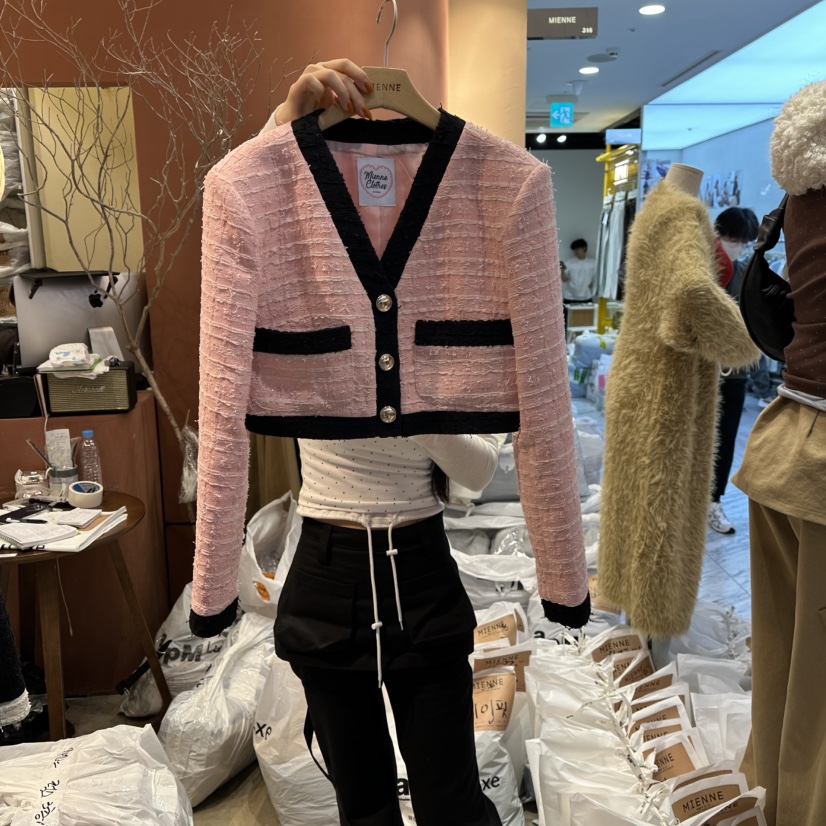MIENNE東大門㊣直郵女士新品休閑人氣熱賣職業時尚25秋冬夾克MIENNE夾克圖色2