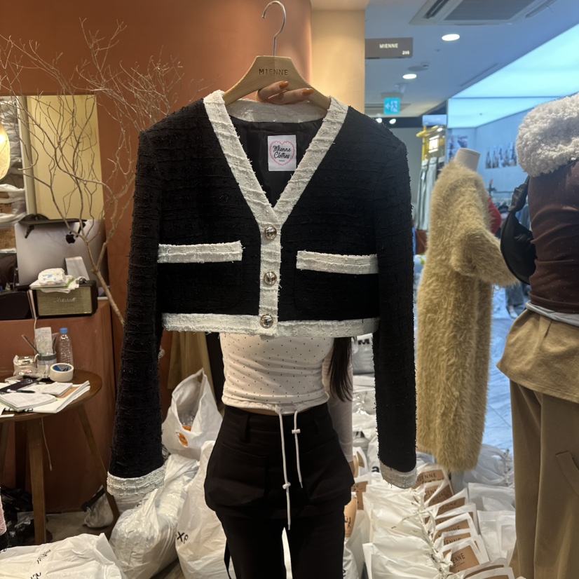 MIENNE東大門㊣直郵女士新品休閑人氣熱賣職業時尚25秋冬夾克MIENNE夾克圖色3