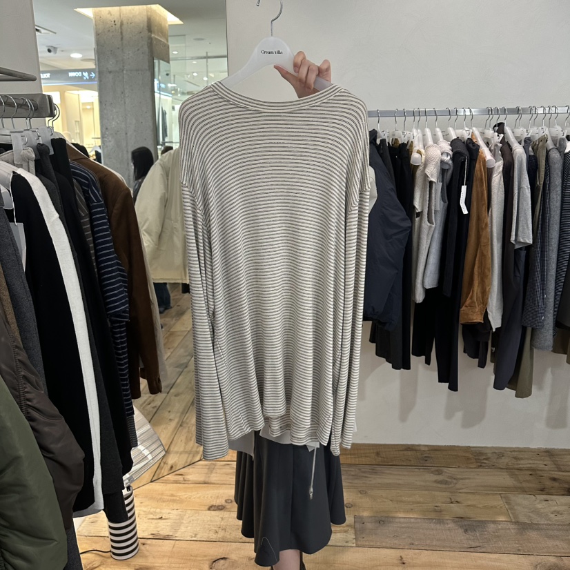 CREAM VILLA東大門㊣實拍女士新品推薦長袖T恤CREAMVILLA長袖T恤圖色1