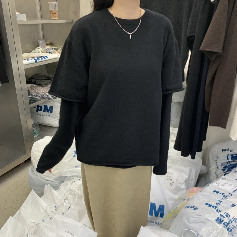 ESSENCE韓國代購㊣女士新品人氣推薦休閑真品職業熱賣針織衫ESSENCE針織衫圖色5