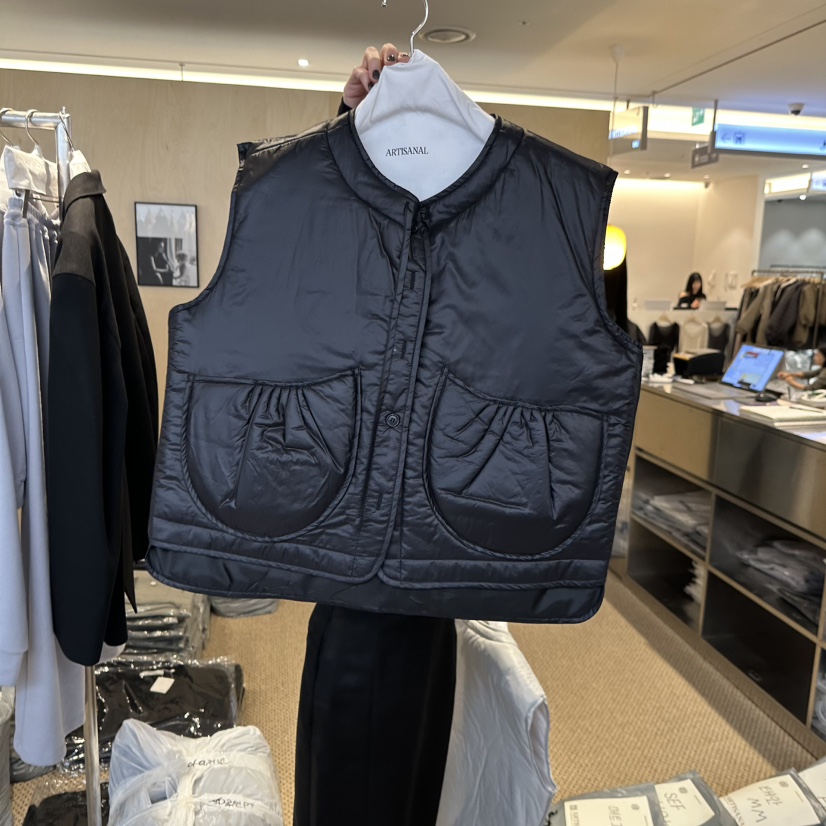 ARTISANAL韓國代購㊣女士新款真品職業人氣25秋冬推薦馬甲口袋ARTISANAL馬甲圖色2