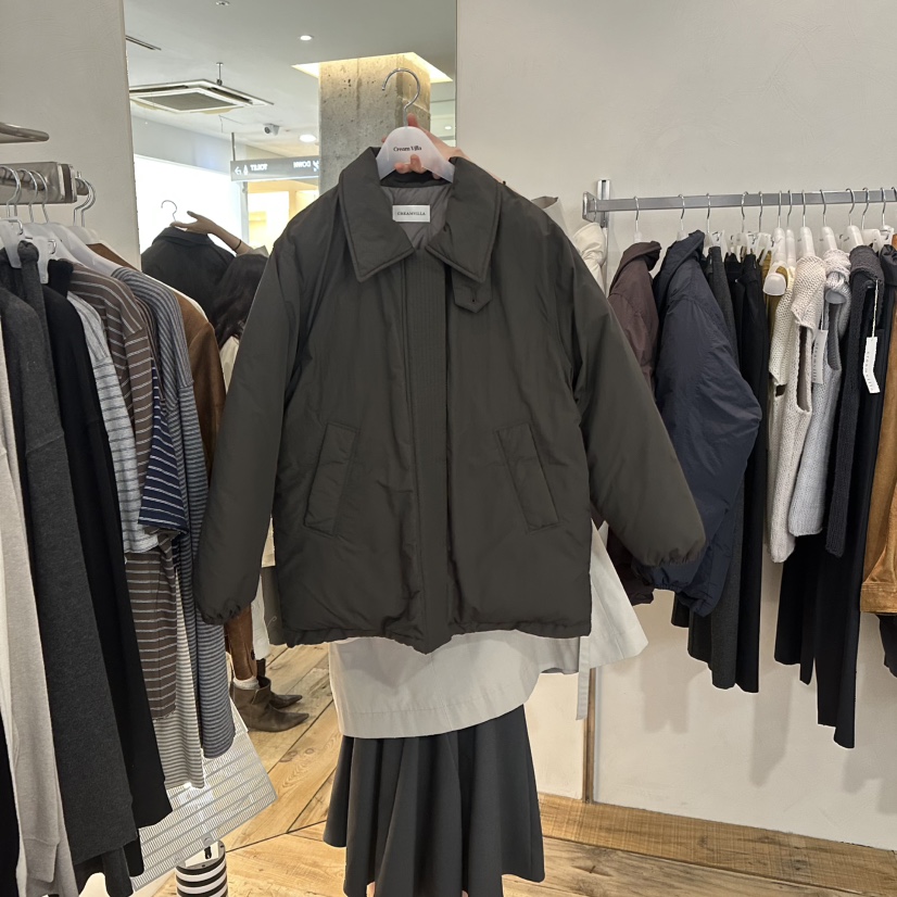 CREAM VILLA東大門㊣直郵女裝新款真品短款羽絨服填充鴨絨CREAMVILLA短款羽絨服圖色4