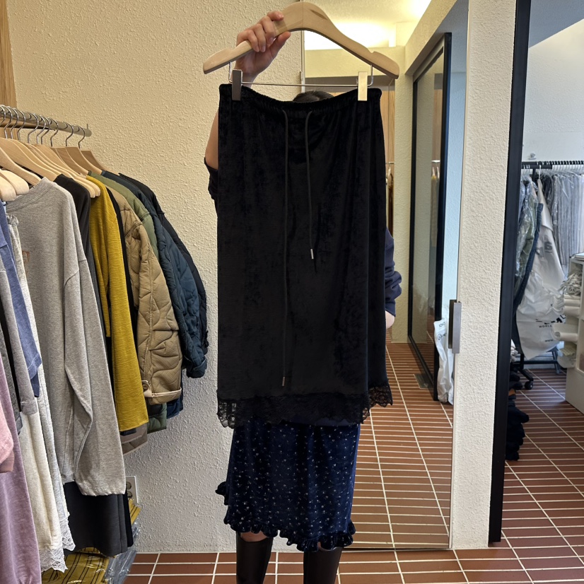 CHOI-L東大門㊣代購女士新款25秋冬時尚職業真品長裙天鵝絨CHOI長裙圖色3
