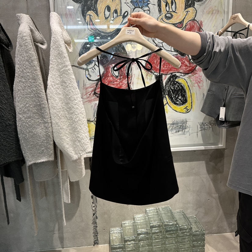 LAMAGIEPIE韓國代購㊣女裝新品熱賣時尚休閑職業25秋冬吊帶背心LAMAGIE GREY吊帶/背心