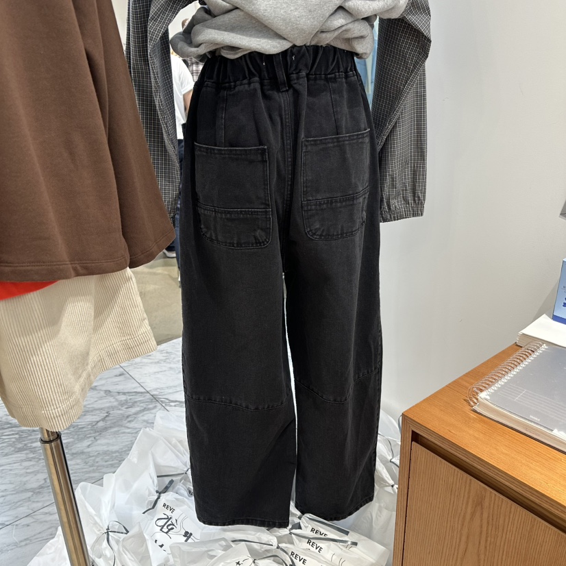 REVE-L韓國代購㊣女裝新品休閑熱賣職業人氣推薦真品牛仔褲REVE-L牛仔褲