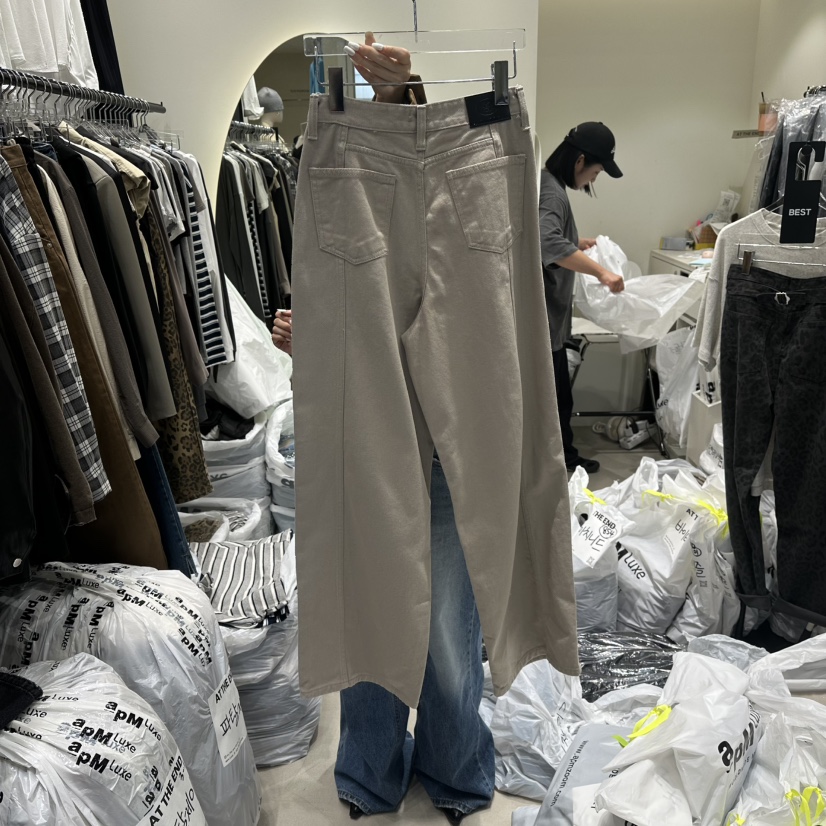 AT THE END韓國直郵㊣女士新品熱賣人氣職業真品時尚休閑褲AT THE END休閑褲