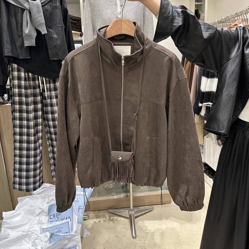 MELO東大門㊣直郵女裝新款熱賣真品25秋冬職業人氣夾克含包MELO夾克圖色1