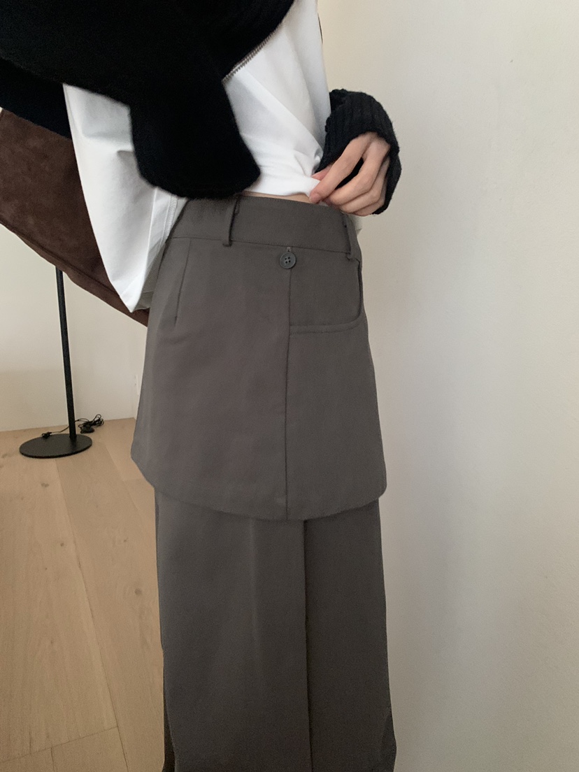 GAMDONG東大門㊣實拍女裝新款時尚真品職業人氣25秋冬裙褲可拆卸GAMDONG裙褲