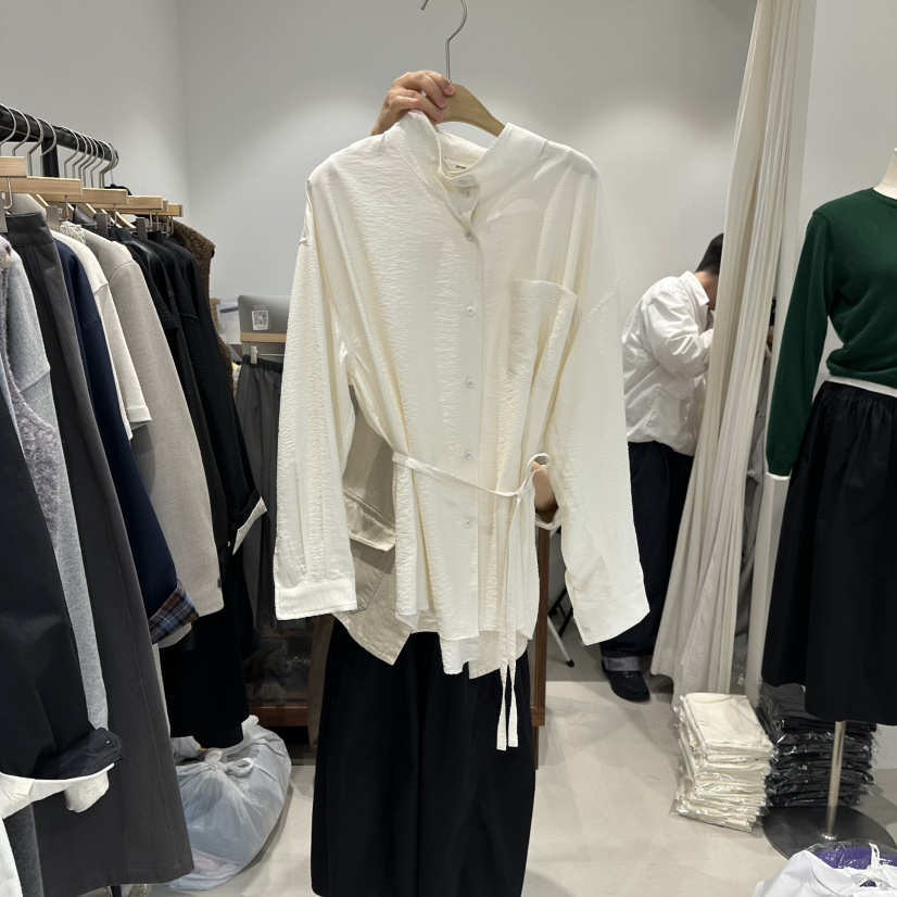 IRVINE東大門㊣直郵女裝新款休閑熱賣人氣真品時尚襯衫蕾絲衫IRVINE襯衫/蕾絲衫圖色1