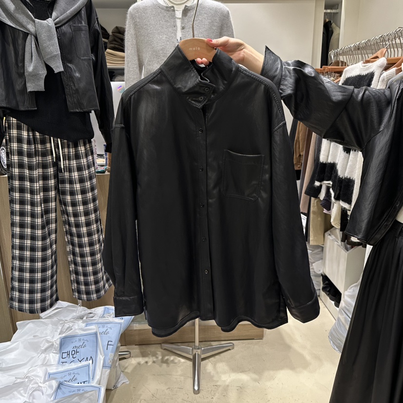 MELO韓國直郵㊣女裝新款人氣真品25秋冬休閑職業時尚夾克寬松MELO夾克圖色1