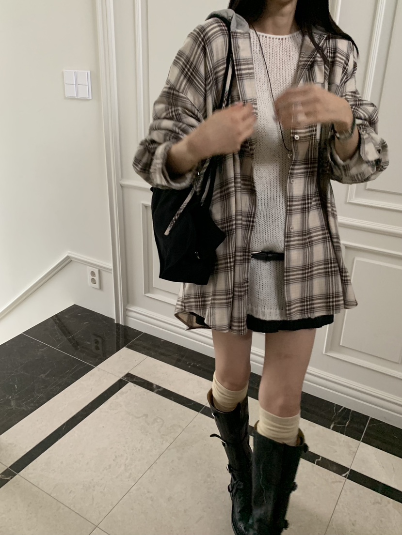 GAMDONG東大門㊣代購女士新品25秋冬熱賣真品襯衫蕾絲衫連帽衫GAMDONG襯衫/蕾絲衫圖色2