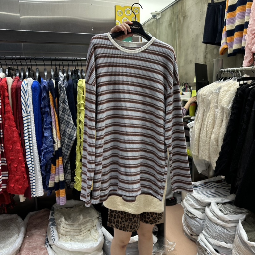 RUNWAY-런웨이東大門㊣代購女裝新品推薦職業真品熱賣長袖T恤RUNWAY長袖T恤圖色2