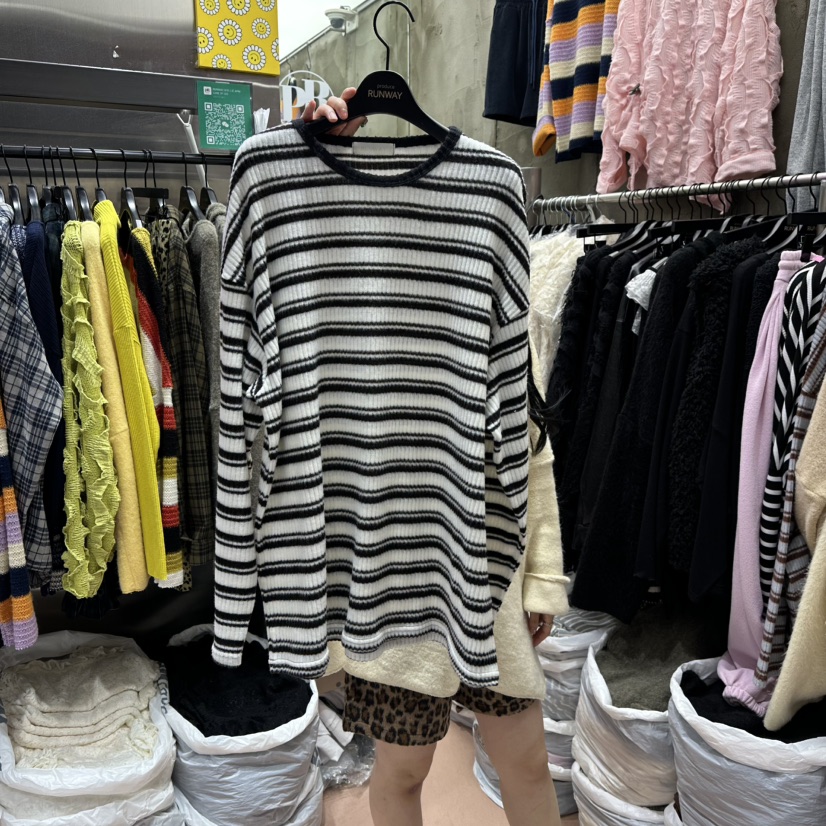 RUNWAY-런웨이東大門㊣代購女裝新品推薦職業真品熱賣長袖T恤RUNWAY長袖T恤圖色3