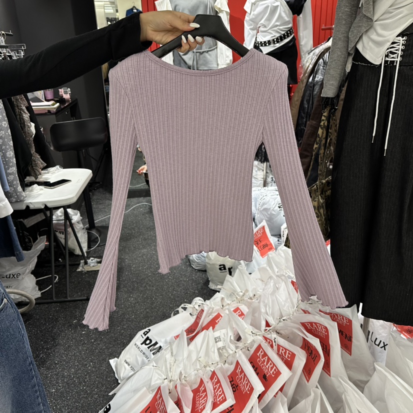 RARE CLOSET東大門㊣實拍女士新品人氣25秋冬推薦針織衫雙面RARE CLOSET針織衫