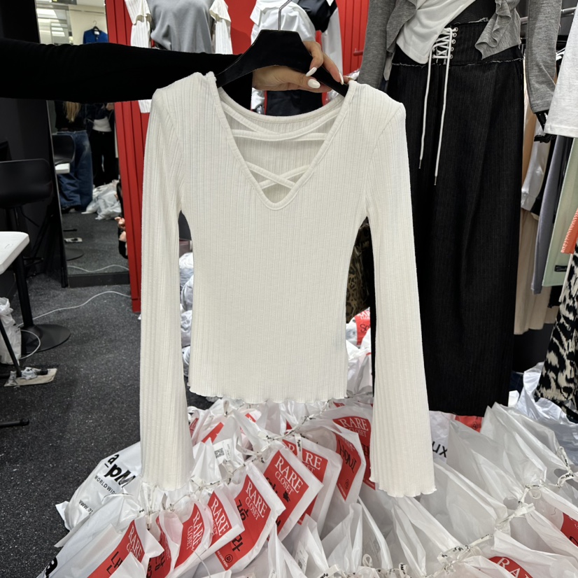 RARE CLOSET東大門㊣實拍女士新品人氣25秋冬推薦針織衫雙面RARE CLOSET針織衫圖色1