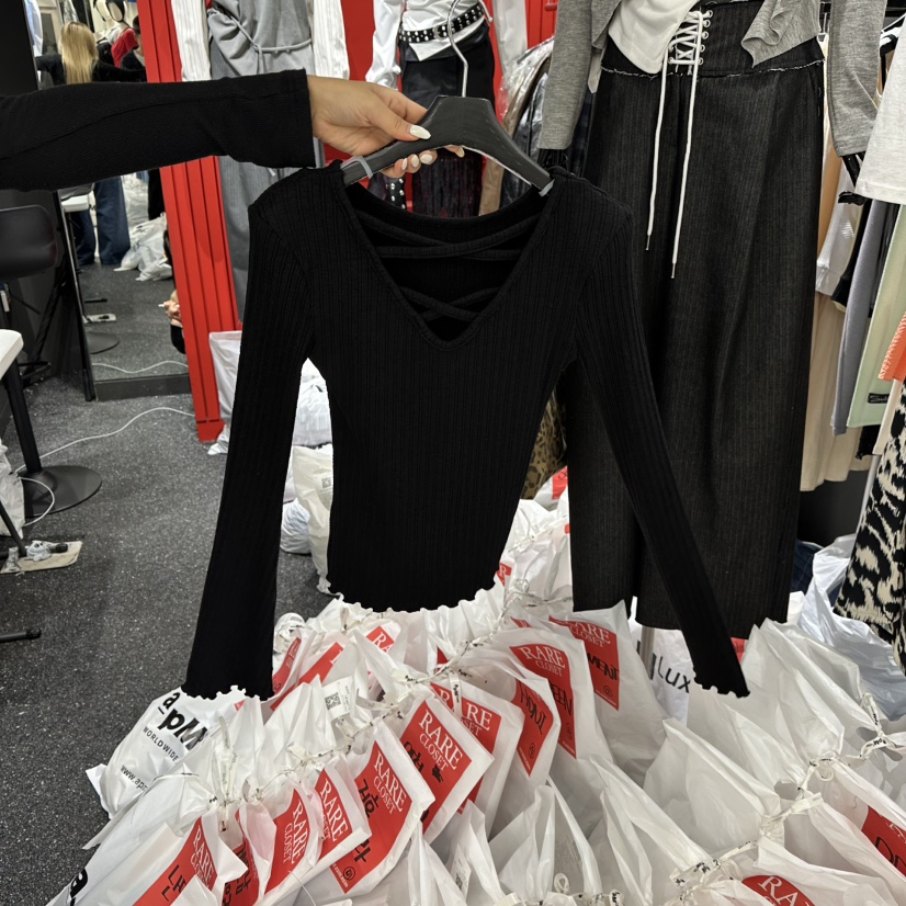 RARE CLOSET東大門㊣實拍女士新品人氣25秋冬推薦針織衫雙面RARE CLOSET針織衫圖色3