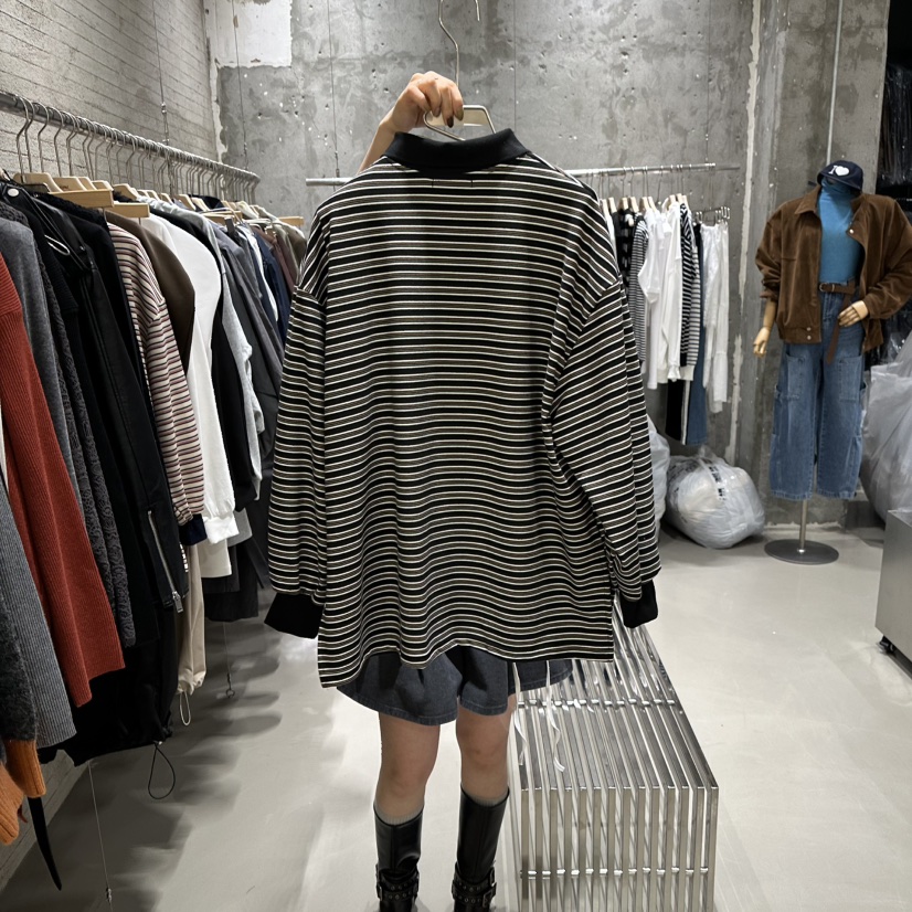 JUNI韓國直郵㊣女裝新品25秋冬推薦熱賣時尚人氣休閑長袖T恤my juni長袖T恤