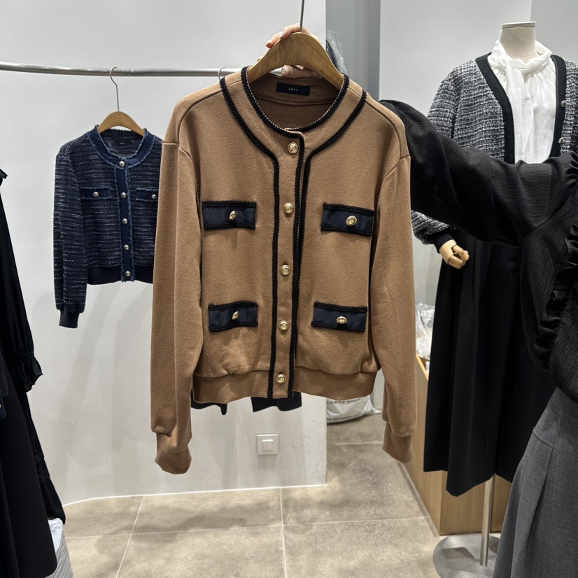 ENVY韓國直郵㊣女裝新品真品推薦時尚25秋冬職業人氣熱賣夾克ENVY夾克圖色1