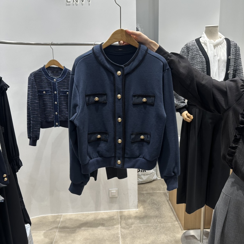 ENVY韓國直郵㊣女裝新品真品推薦時尚25秋冬職業人氣熱賣夾克ENVY夾克圖色2