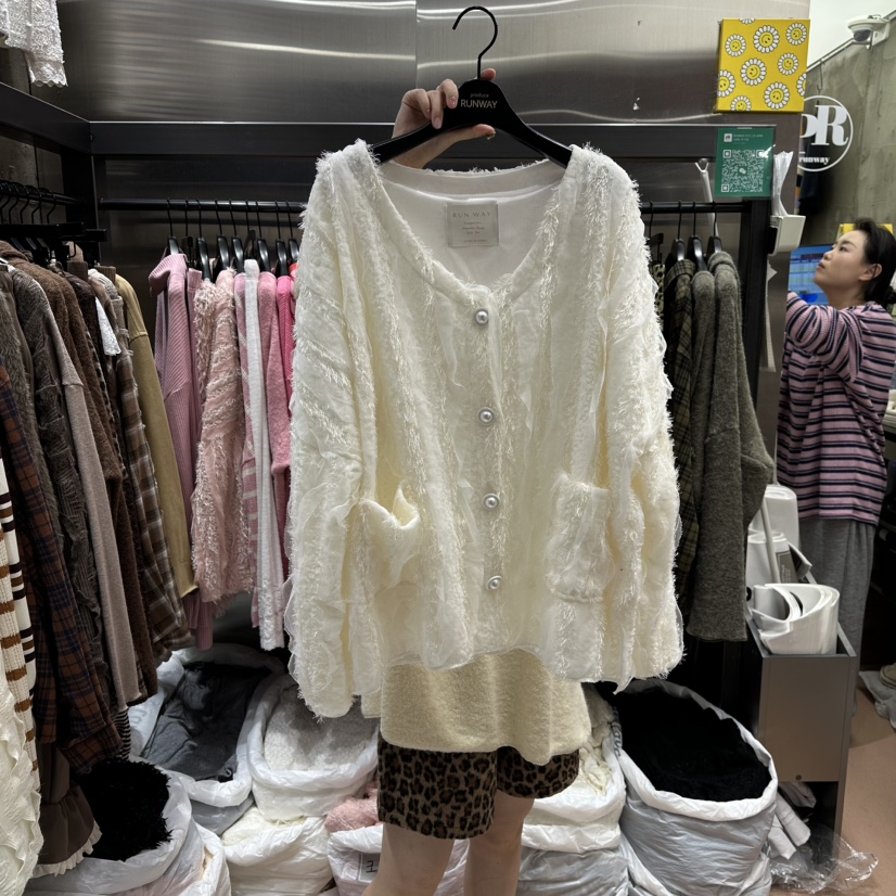 RUNWAY-런웨이東大門㊣代購女裝新款25秋冬人氣休閑真品夾克RUNWAY夾克圖色1