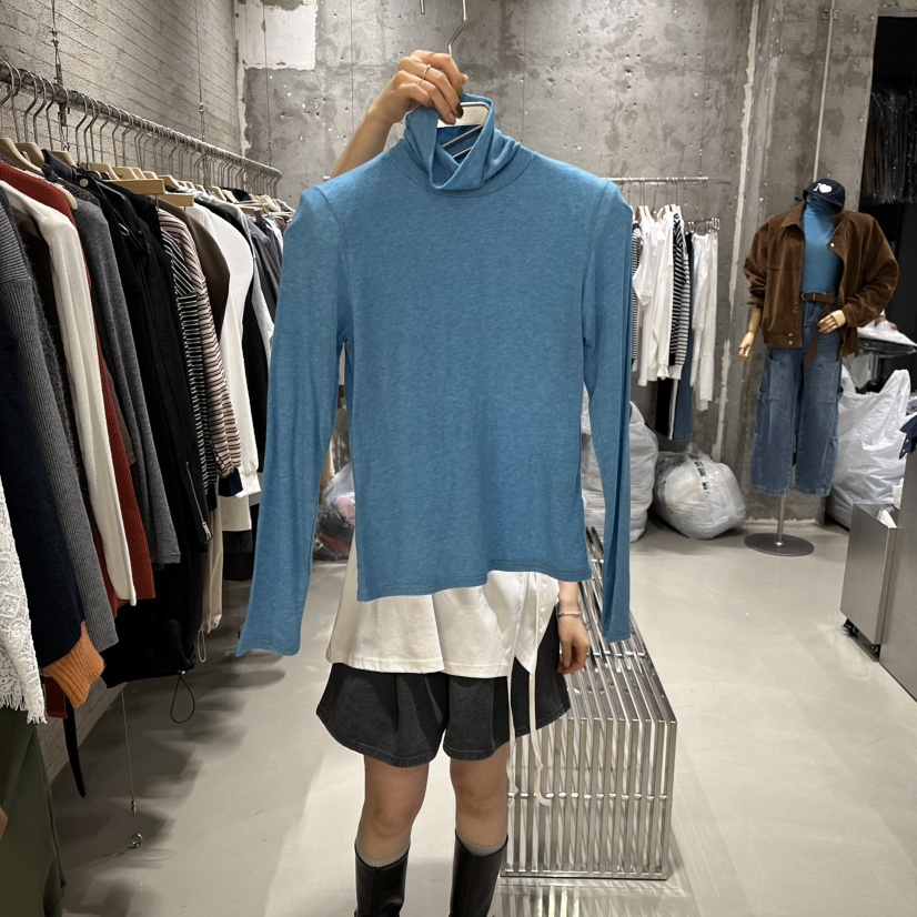 JUNI韓國直郵㊣女裝新品時尚推薦真品職業人氣熱賣25秋冬長袖T恤my juni長袖T恤圖色3