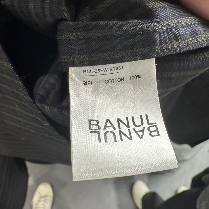 BANUL韓國代購㊣女裝新品真品推薦休閑職業時尚襯衫蕾絲衫格紋BANUL襯衫/蕾絲衫